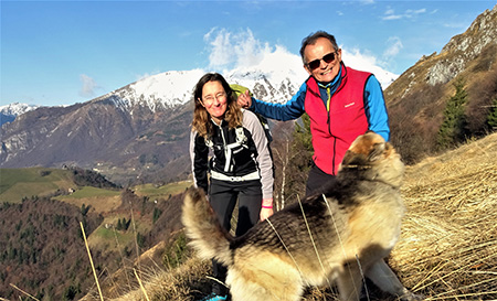 CIMA GREM (2049 m) ammantata di neve ad anello dal Colle di Zambla (Santella) il 9 dicembre 2019  - FOTOGALLERY